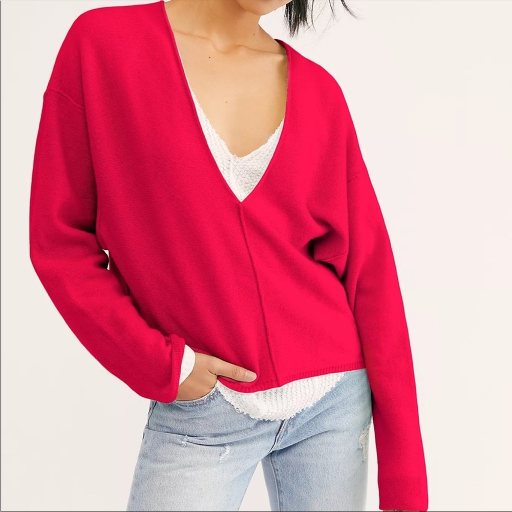 Free People  Solitaire Cashmere V
Neck Sweater